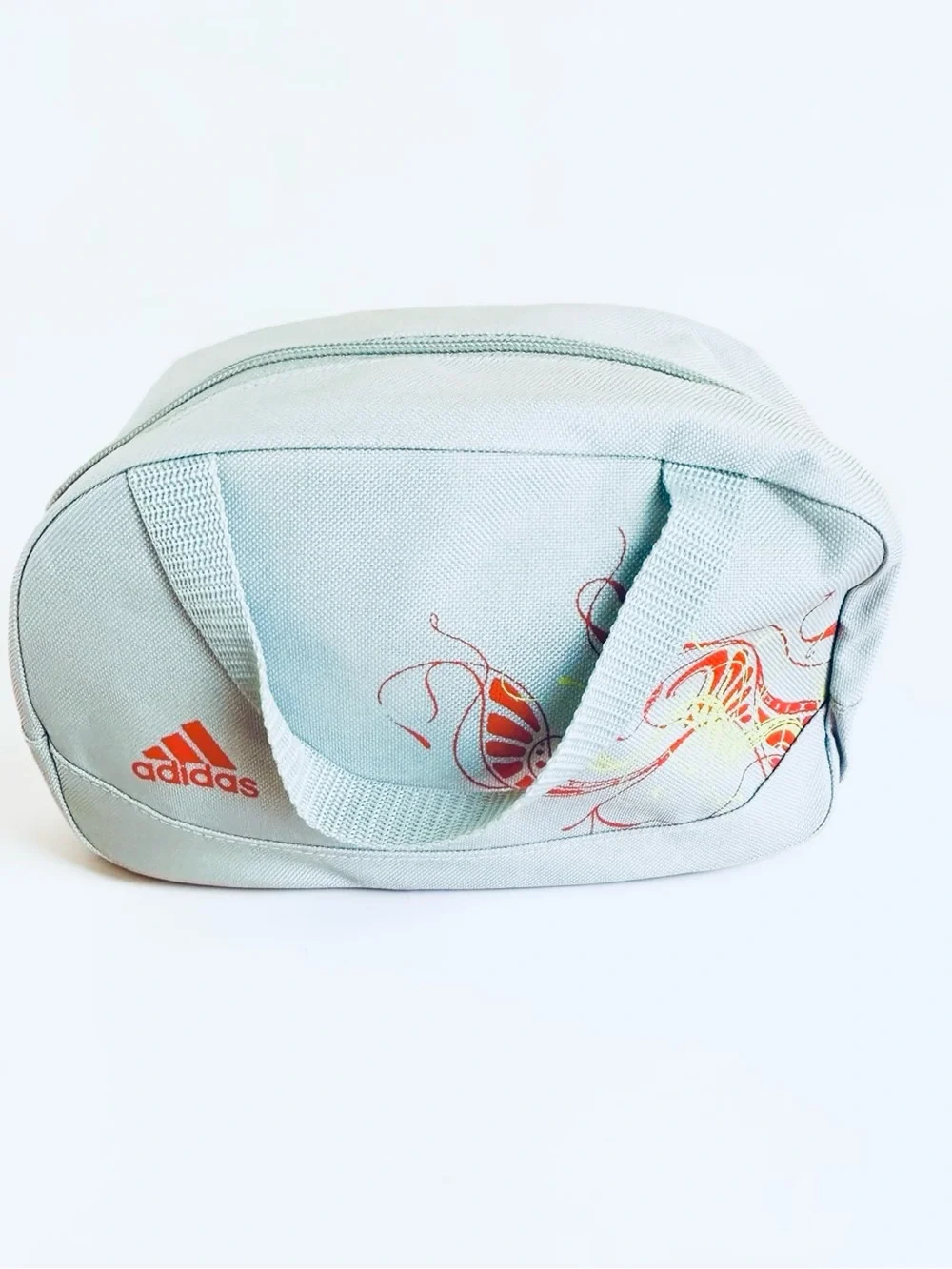 Adidas Gray Travel Toiletry Cosmetic Organizer Bag Carry Handle OS